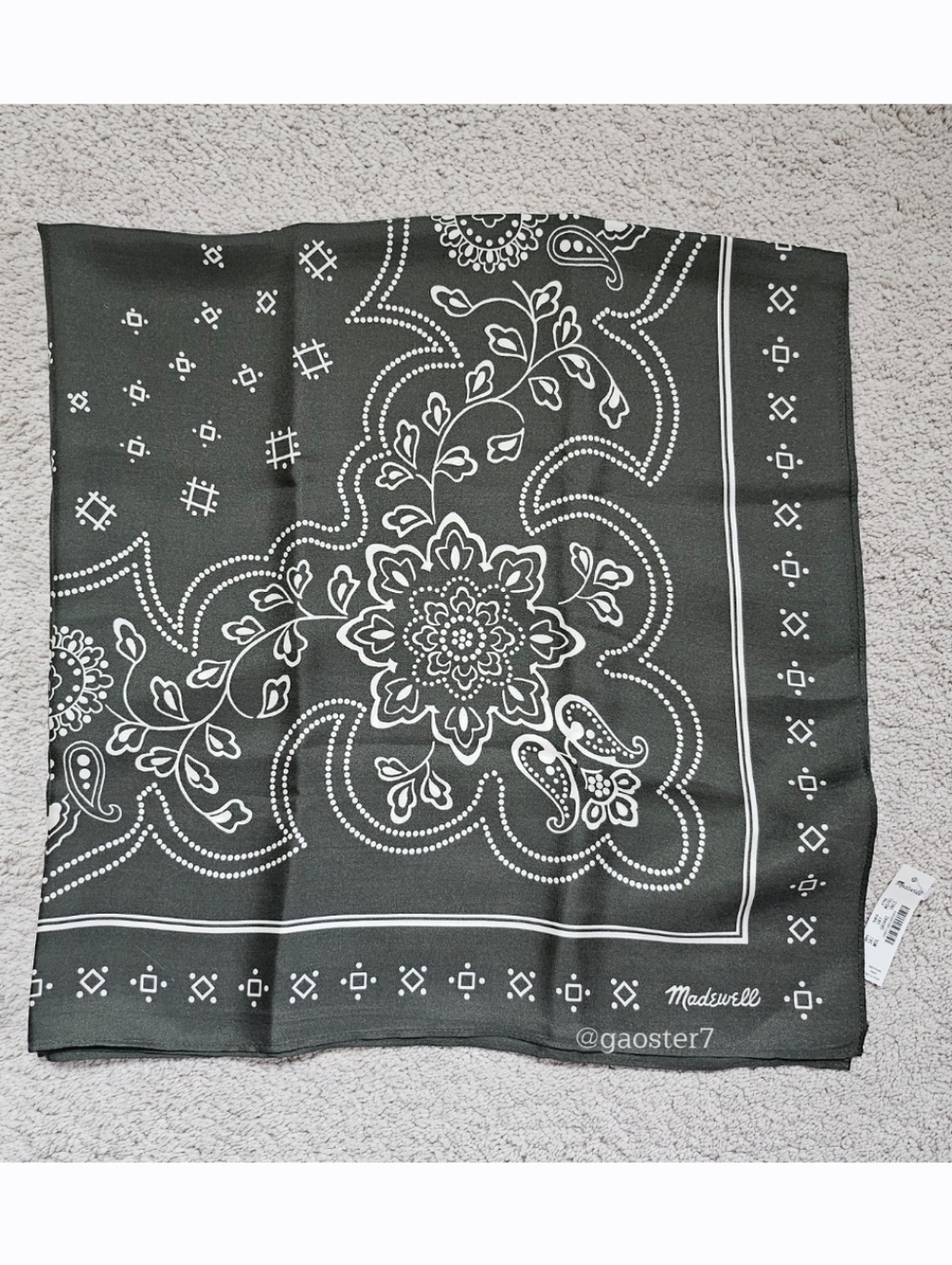 Madewell Medium Silk Bandana - Picture 3 of 5